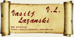 Vasilj Lazanski vizit kartica